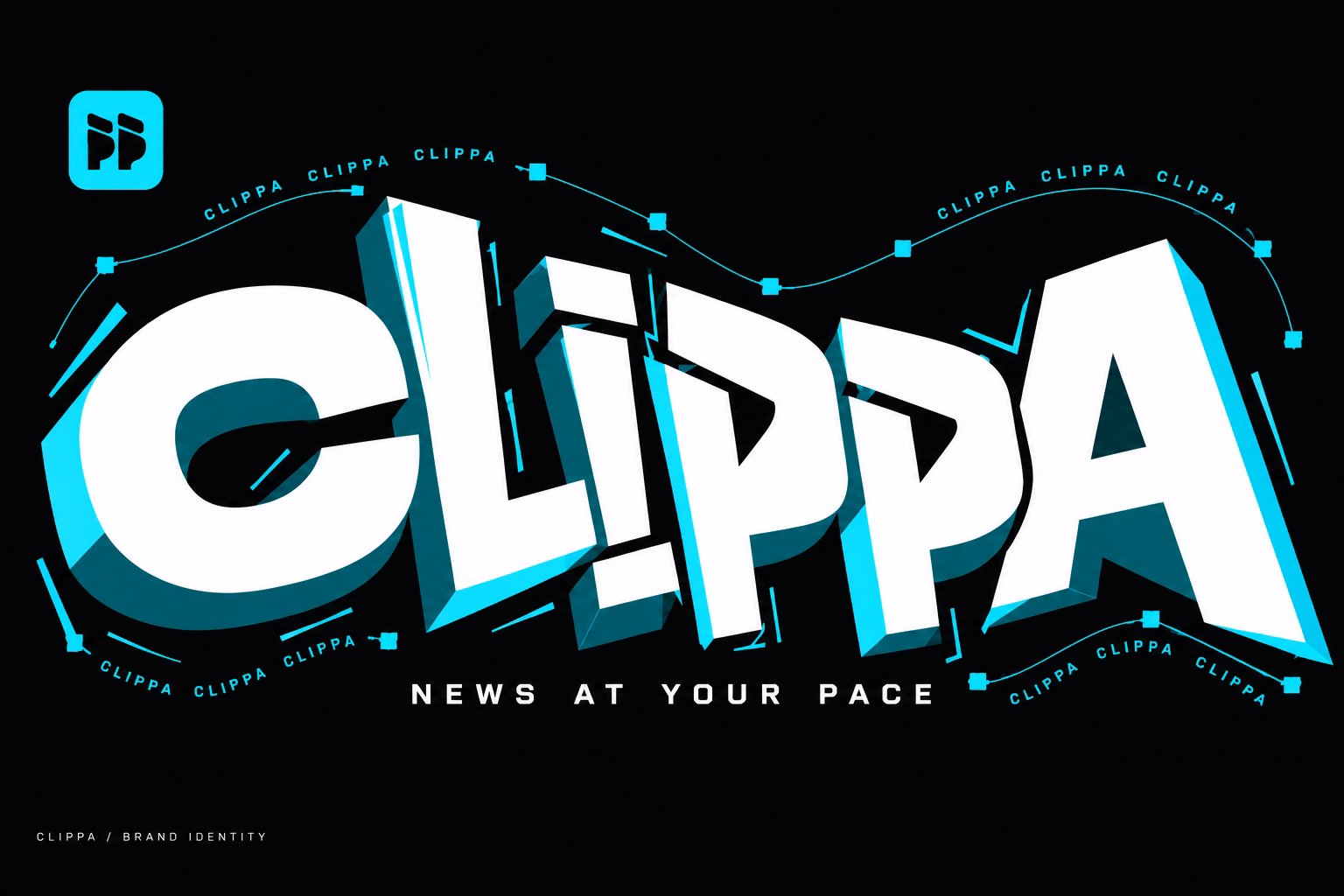 Clippa xəbər tətbiqi üçün brendinq